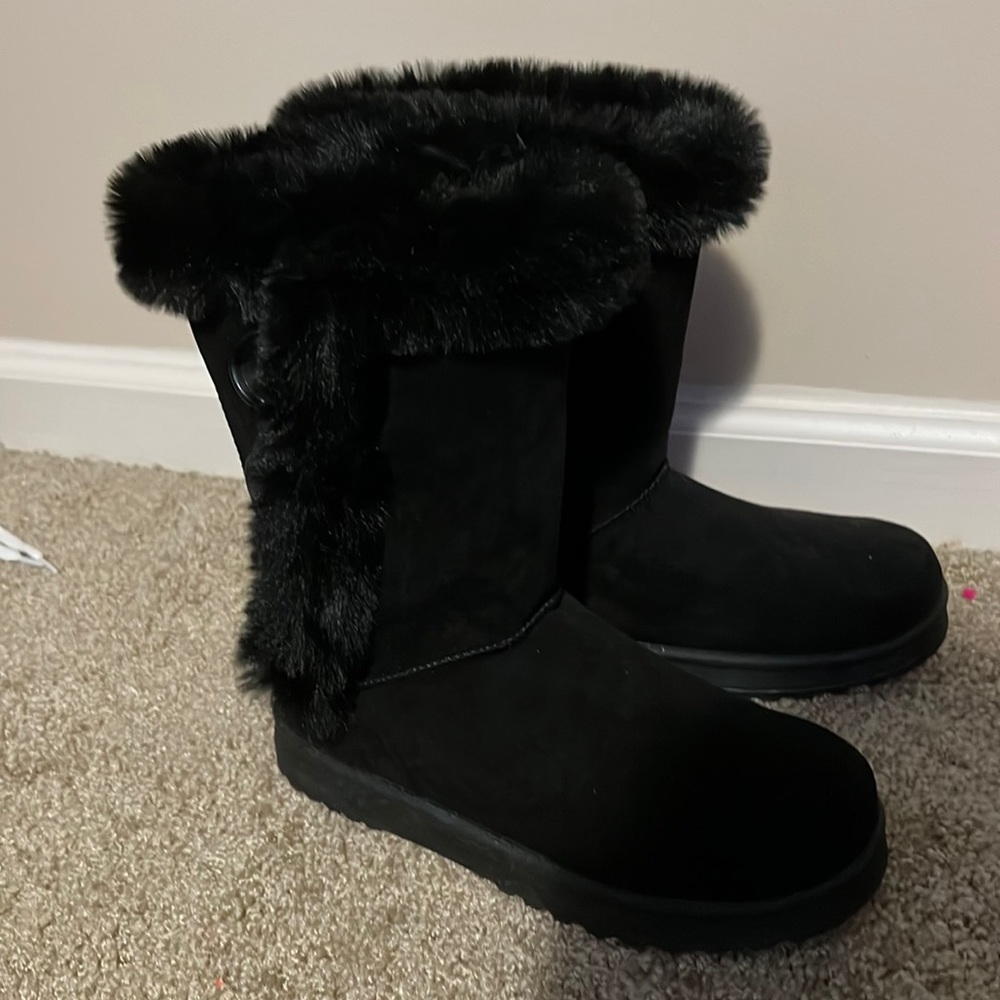 black boots